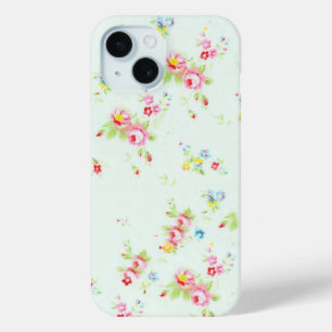 Vintage Rose mit Blumen, rosa Kokette Blume Case-Mate iPhone Hülle
