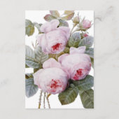 Vintage Rose mit Gästekarte Hochzeiten Begleitkarte (Rückseite)