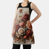 Vintage Rose mit Schmetterlingen Schürze (InSitu)