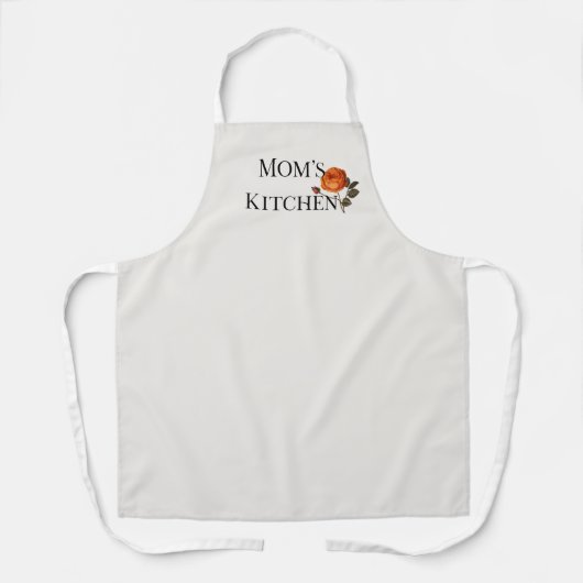 Vintage Rose Mom Floral Apron Schürze (Vorderseite)