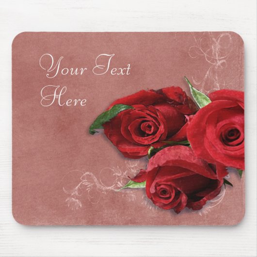 Vintage Rose Mousepad (Vorne)