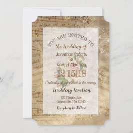 Vintage Rose - Musikstiftungen Einladung