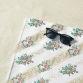 Vintage Rose Muster - Badetuch (Beispiel)