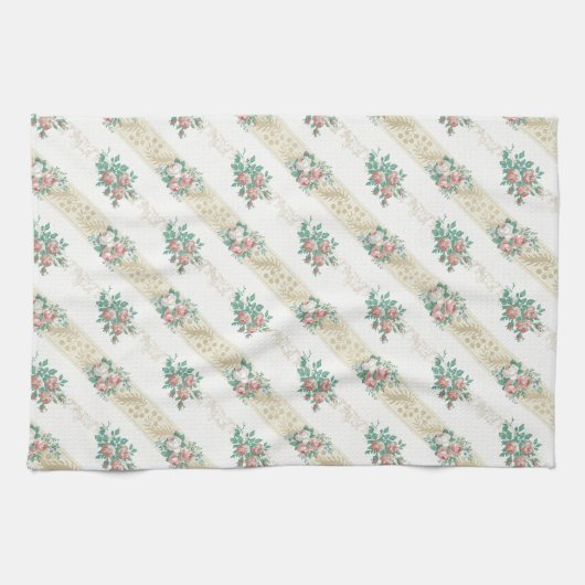 Vintage Rose Muster - Küchentücher (Horizontal)