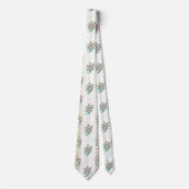 Vintage Rose Muster - Neck Tie Krawatte (Vorderseite)
