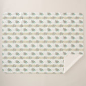 Vintage Rose Muster - Sherpa Blanket Sherpadecke (Vorderseite (Horizontal))