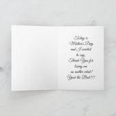 Vintage Rose Muttertag Karte (Innenseite)