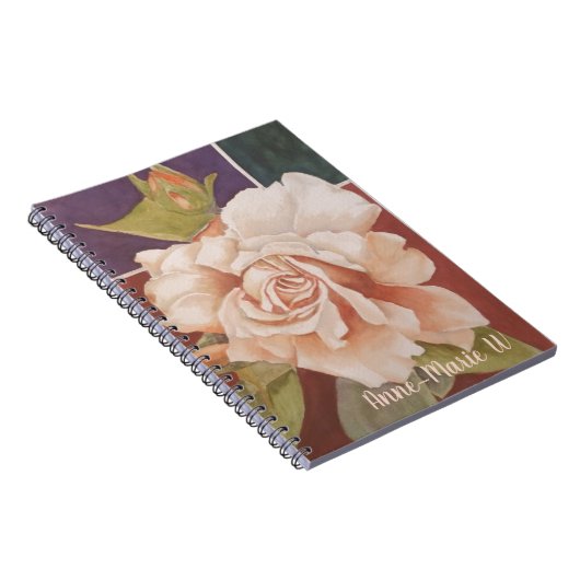VINTAGE ROSE NOTEBOOK NOTIZBLOCK (Rechte Seite)