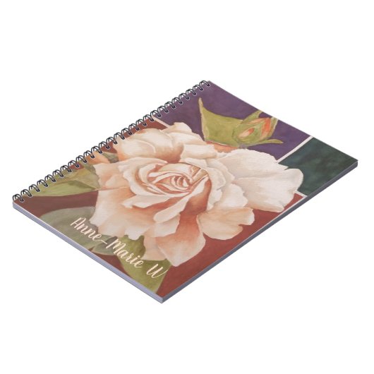 VINTAGE ROSE NOTEBOOK NOTIZBLOCK (Linke Seite)