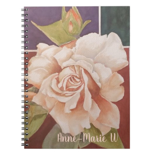 VINTAGE ROSE NOTEBOOK NOTIZBLOCK (Vorderseite)