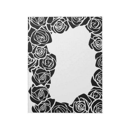 Vintage Rose Notizblock (Rotiert)