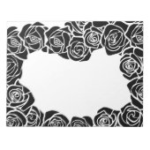 Vintage Rose Notizblock (Vorderseite)