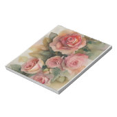 Vintage Rose Notizblock (Rotiert)