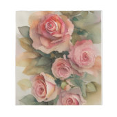 Vintage Rose Notizblock (Vorderseite)