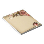 Vintage Rose Notizblock (angewinkelt)