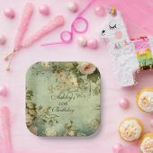 Vintage Rose Pappteller (Party)