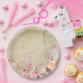 Vintage Rose Pappteller (Party)