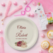 Vintage Rose Pappteller (Party)