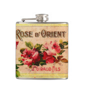 Vintage Rose Parfümflasche Flachmann (Vorderseite)