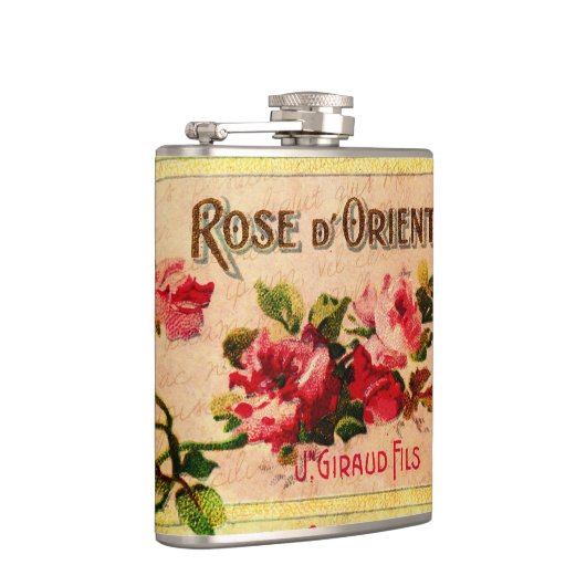 Vintage Rose Parfümflasche Flachmann (Rechts)