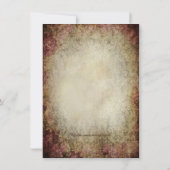 Vintage Rose Pearl Bridal Tea Party Einladung (Rückseite)