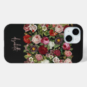 Vintage Rose Personalisiert Case-Mate iPhone Hülle (Rückseite (Horizontal))