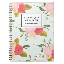 Vintage Rose Personalisiert Notebook