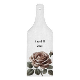 Vintage Rose Personalisiert Schneidebrett