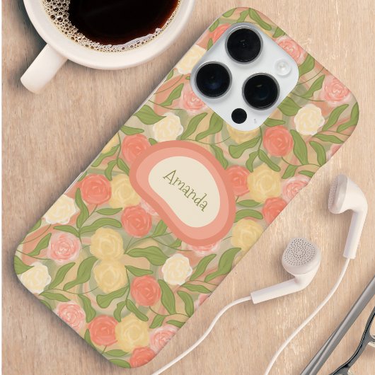 Vintage Rose Personalized Phone Case iPhone Hülle