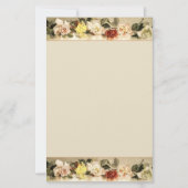 Vintage Rose Persönlich Briefpapier (Vorderseite)