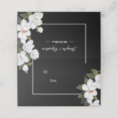 Vintage Rose Platzkarte (Außenseite Aufgefaltet)