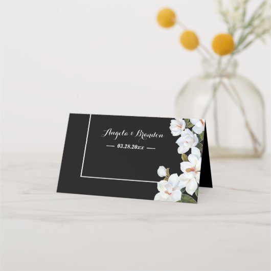 Vintage Rose Platzkarte (Rückseite)