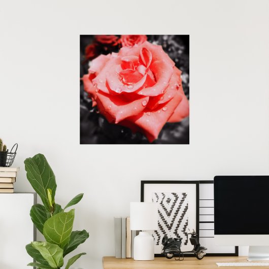 Vintage Rose Poster (Heimbüro)