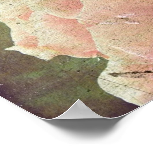 Vintage Rose Poster (Ecke)