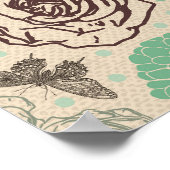 Vintage Rose Poster (Ecke)