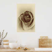 Vintage Rose Poster (Küche)