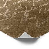 Vintage Rose Poster (Ecke)