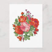 Vintage Rose Postkarte (Vorderseite)