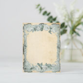 Vintage Rose Postkarte (Stehend Vorderseite)