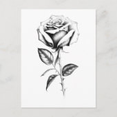 Vintage Rose Postkarte (Vorderseite)