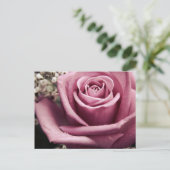 Vintage Rose Postkarte (Stehend Vorderseite)