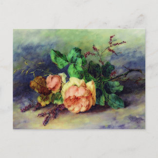 Vintage Rose Postkarte