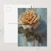Vintage Rose Postkarte (Vorne/Hinten)