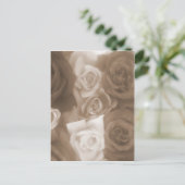 Vintage Rose Postkarte (Stehend Vorderseite)