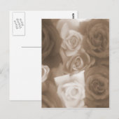 Vintage Rose Postkarte (Vorne/Hinten)