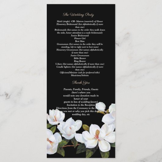 Vintage Rose Programm (Rückseite)