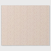 Vintage Rose Punkte Geschenkpapier (Flach)