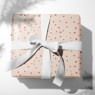Vintage Rose Punkte Geschenkpapier