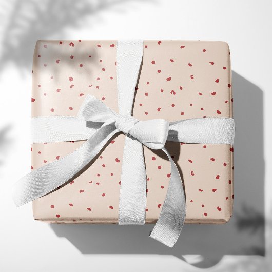 Vintage Rose Punkte Geschenkpapier