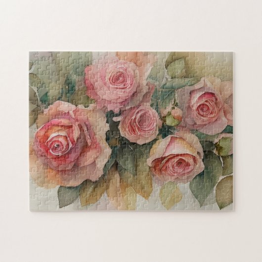 Vintage Rose Puzzle (Horizontal)